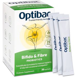 Men vi sinh Optibac Probiotics Bifidobacteria & Fibre ( xanh lá cây)